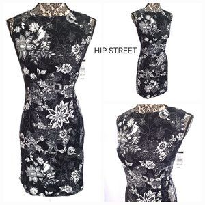 AGB DRESS Sleeveless Floral Print Stretch Sheath Dress 12 NWT